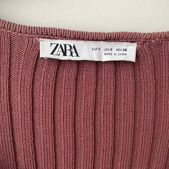 Zara Ribbed Knit Top - Picture 5 of 6